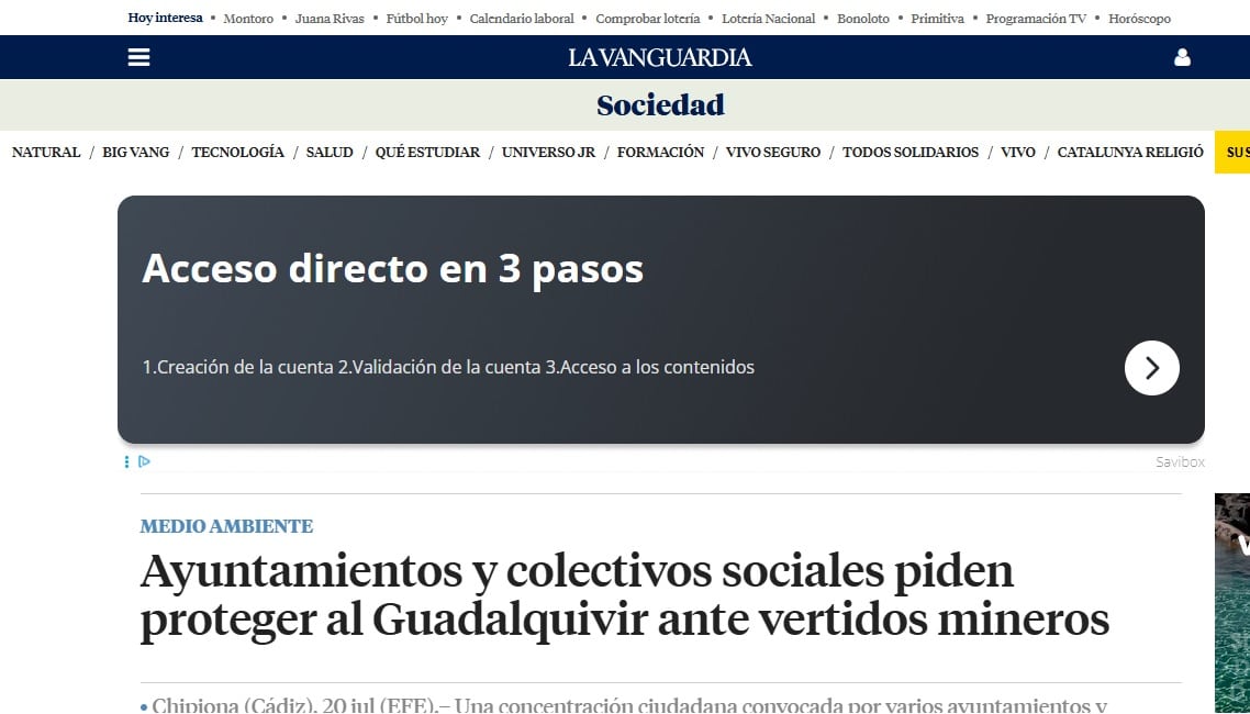 Enlace a La Vanguardia